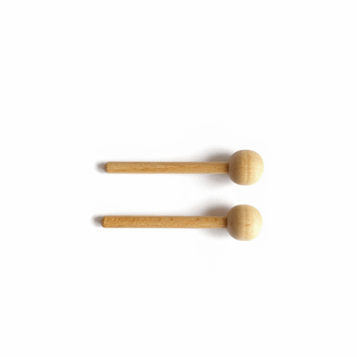 Short wooden mallet 75x18mm/6mm shaft