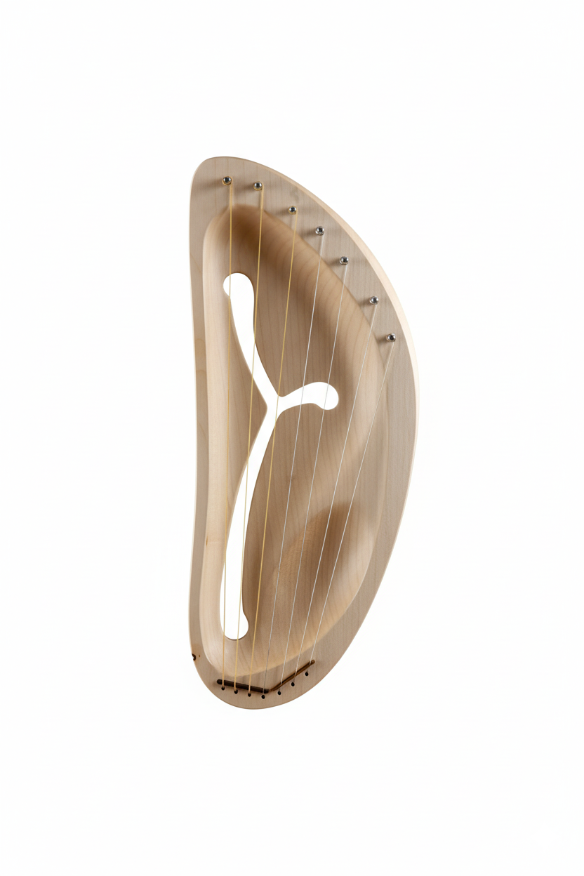 LGP 7-string lyre, pentatonic, ascending d1-e2